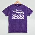 Class Of 2022 High School Senior College Senior Graduation Mineral Wash Tshirts Mineral Purple