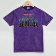 Class Of 2022 Senior Retro Movie Marvelous Graduation Grad Mineral Wash Tshirts Mineral Purple
