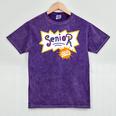 Class Of 2022 Senior Year 90's TV Style Graduation For Grad Mineral Wash Tshirts Mineral Purple