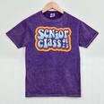Class Of 2023 Graduating Senior Graduation Mineral Wash Tshirts Mineral Purple