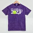 Class Of 2023 Graduation Senior Tennis Player Mineral Wash Tshirts Mineral Purple
