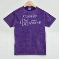 Class Of 2023 Math Pi Senior Graduation Mineral Wash Tshirts Mineral Purple