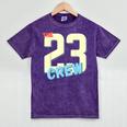 Class Of 2023 Seniors 23 Crew Senior Graduation Idea Mineral Wash Tshirts Mineral Purple