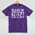 Class Of 2024 Future Graduation For School Mineral Wash Tshirts Mineral Purple