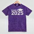 Class Of 2025 First Day Of School Kindergarten Graduation Mineral Wash Tshirts Mineral Purple