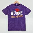 Class Of 2025 Graduation Hashtag DONE Graduate Mineral Wash Tshirts Mineral Purple