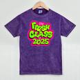 Class Of 2025 Senior Fresh 90s TV Style Retro Graduation Mineral Wash Tshirts Mineral Purple