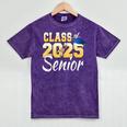 Class Of 2025 Senior Graduate 2025 Graduation Class Mineral Wash Tshirts Mineral Purple