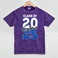 Class Of 2025 Senior Graduation 2025 Blue Mineral Wash Tshirts Mineral Purple