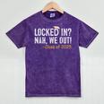 We Out Class Of 2025 Senior Graduation Graduate Grad Mineral Wash Tshirts Mineral Purple