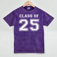 Class Of 2025 Senior Graduation High School Back To School Mineral Wash Tshirts Mineral Purple