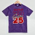 Class Of 2025 Senior 2025 Graduation Red Raglan Baseball Tee Mineral Wash Tshirts Mineral Purple