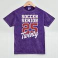 Class Of 2025 Senior 2025 Graduation 2025 Soccer Mineral Wash Tshirts Mineral Purple