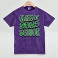 Class Of 2025 Senior Green Student Graduation Mineral Wash Tshirts Mineral Purple