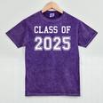 Class Of 2025 Shirt Graduation School Future Graduate Mineral Wash Tshirts Mineral Purple