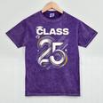 Class Of 2025 Shirt Graduation Senior High School College Mineral Wash Tshirts Mineral Purple