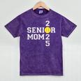 Class Of 2025 Softball Mom Senior Graduation Graduate Women Mineral Wash Tshirts Mineral Purple