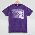 Class Of 2025 Volleyball Senior Class 25 Graduation Mineral Wash Tshirts Mineral Purple
