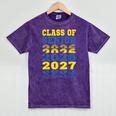 Class Of 2026 2027 Senior Graduation Students Mineral Wash Tshirts Mineral Purple