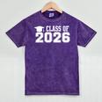 Class Of 2026 Graduation School Vintage Spirit Senior 2026 Mineral Wash Tshirts Mineral Purple