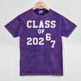 Class Of 2026 Graduation So Done Grade Middle High School Premium Tri-Blend Mineral Wash Tshirts Mineral Purple