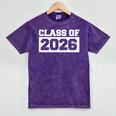 Class Of 2026 Graduation Year Mineral Wash Tshirts Mineral Purple