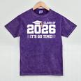Class Of 2026 2026 School Year Class Of 2026 Graduation Mineral Wash Tshirts Mineral Purple