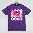 Class Of 2026 Senior Coquette Pink Bow Graduation Family Premium Tri-Blend Mineral Wash Tshirts Mineral Purple