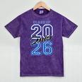 Class Of 2026 Senior Graduation High School And College Grad Mineral Wash Tshirts Mineral Purple