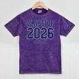 Class Of 2026 Senior Graduation High School College Grad Mineral Wash Tshirts Mineral Purple