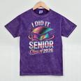 Class Of 2026 Senior Graduation I Did It Mineral Wash Tshirts Mineral Purple