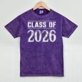 Class Of 2026 Senior Graduation Year Idea T-Shirt Mineral Wash Tshirts Mineral Purple