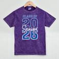 Class Of 2026 Senior Retro Graduation 2026 First Day Vintage Mineral Wash Tshirts Mineral Purple