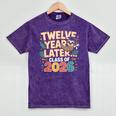 Class Of 2026 Senior Twelve Years Later Sloth Graduation Mineral Wash Tshirts Mineral Purple
