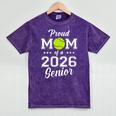 Class Of 2026 Tennis Mom Senior Graduation Graduate Mineral Wash Tshirts Mineral Purple
