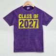 Class Of 2027 Future Graduation Tee T-Shirt Mineral Wash Tshirts Mineral Purple