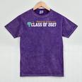 Class Of 2027 Graduation Making History Seniors Graduate Mineral Wash Tshirts Mineral Purple