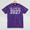 Class Of 2027 Grow With Me Future Graduation Year Mineral Wash Tshirts Mineral Purple