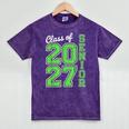 Class Of 2027 Senior 27 High School Graduation Senior 2027 Mineral Wash Tshirts Mineral Purple