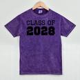 Class Of 2028 Future Graduation Vintage T-Shirt Mineral Wash Tshirts Mineral Purple