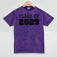 Class Of 2029 Future Graduation Vintage T-Shirt Mineral Wash Tshirts Mineral Purple