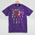Class Of 2029 Senior Class 2029 Idea Graduation Grow With Me Mineral Wash Tshirts Mineral Purple