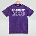 Class Of 2030 Teacher Student Cute Graduate Graduation Men Women Kids Mineral Wash Tshirts Mineral Purple