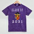 Class Of 2031 Graduation First Day Of School T Shirt Mineral Wash Tshirts Mineral Purple