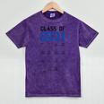 Class Of 2031 Graduation T-Shirt With Space For Handprints Mineral Wash Tshirts Mineral Purple