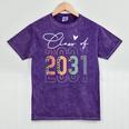 Class Of 2031 School College Retro Graduation Vintage Grad Mineral Wash Tshirts Mineral Purple
