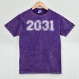 Class Of 2031 Shirts Graduation Him Her Senior 2031 Mineral Wash Tshirts Mineral Purple