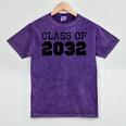 Class Of 2032 Future Graduation Vintage T-Shirt Mineral Wash Tshirts Mineral Purple