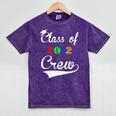 Class Of 2032 Kindergarten Back To School Graduation Mineral Wash Tshirts Mineral Purple
