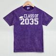 Class Of 2035 Graduation First Day Of School Boys Girls Kids Mineral Wash Tshirts Mineral Purple